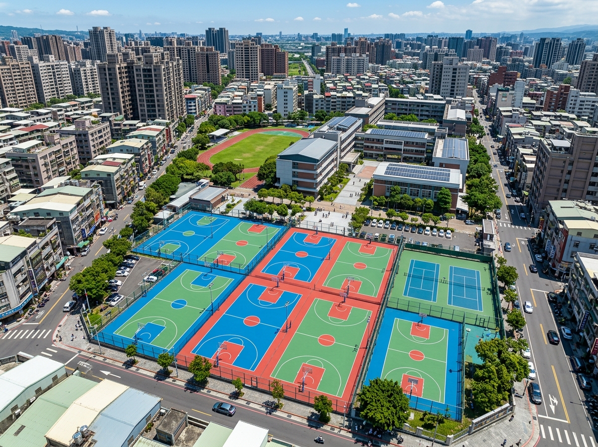 德州市EPDM塑胶跑道硅PU篮球场 - 一站式服务